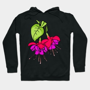 Fuchsia flowers Hoodie